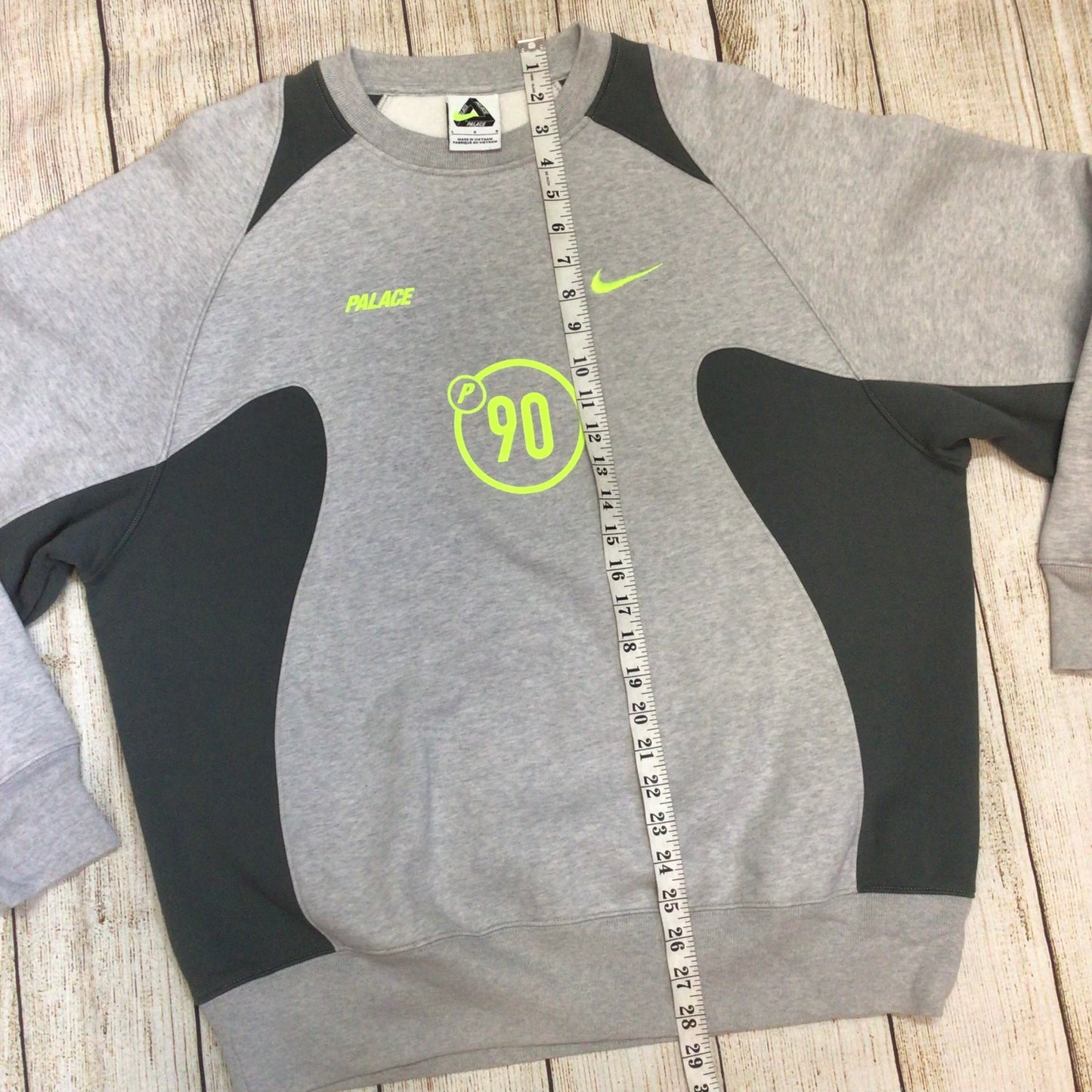 Palace x Nike Total P90 Grey Marl Sweatshirt Jumper Size L