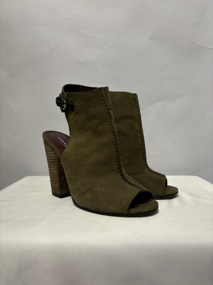 Coach Green Suede Saratoga Ankle Boots UK 3.5