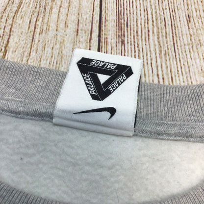 Palace x Nike Total P90 Grey Marl Sweatshirt Jumper Size L