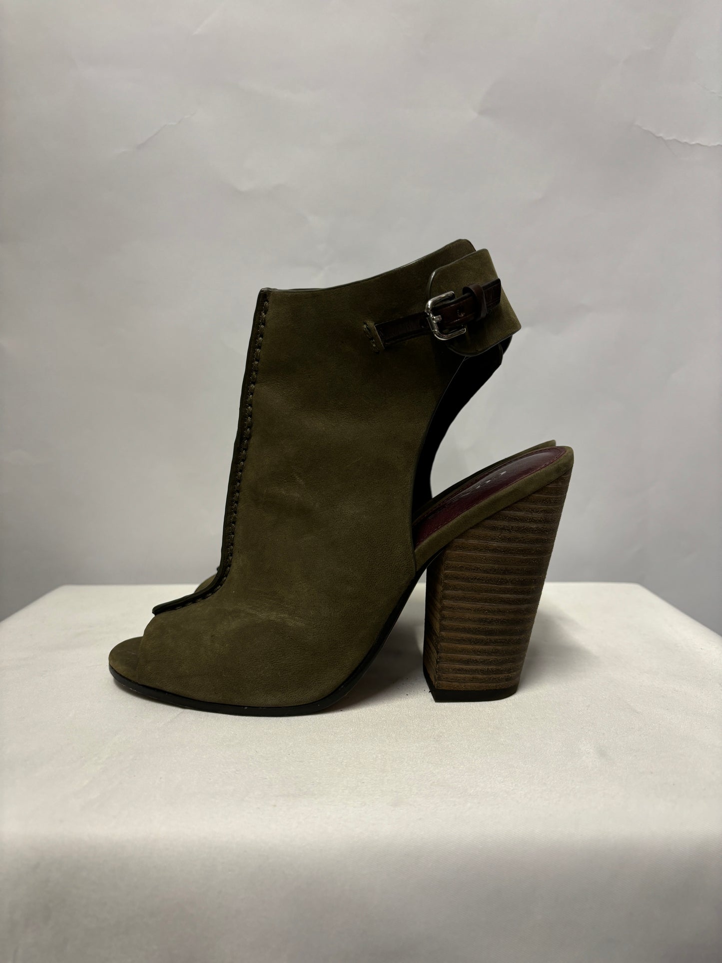 Coach Green Suede Saratoga Ankle Boots UK 3.5