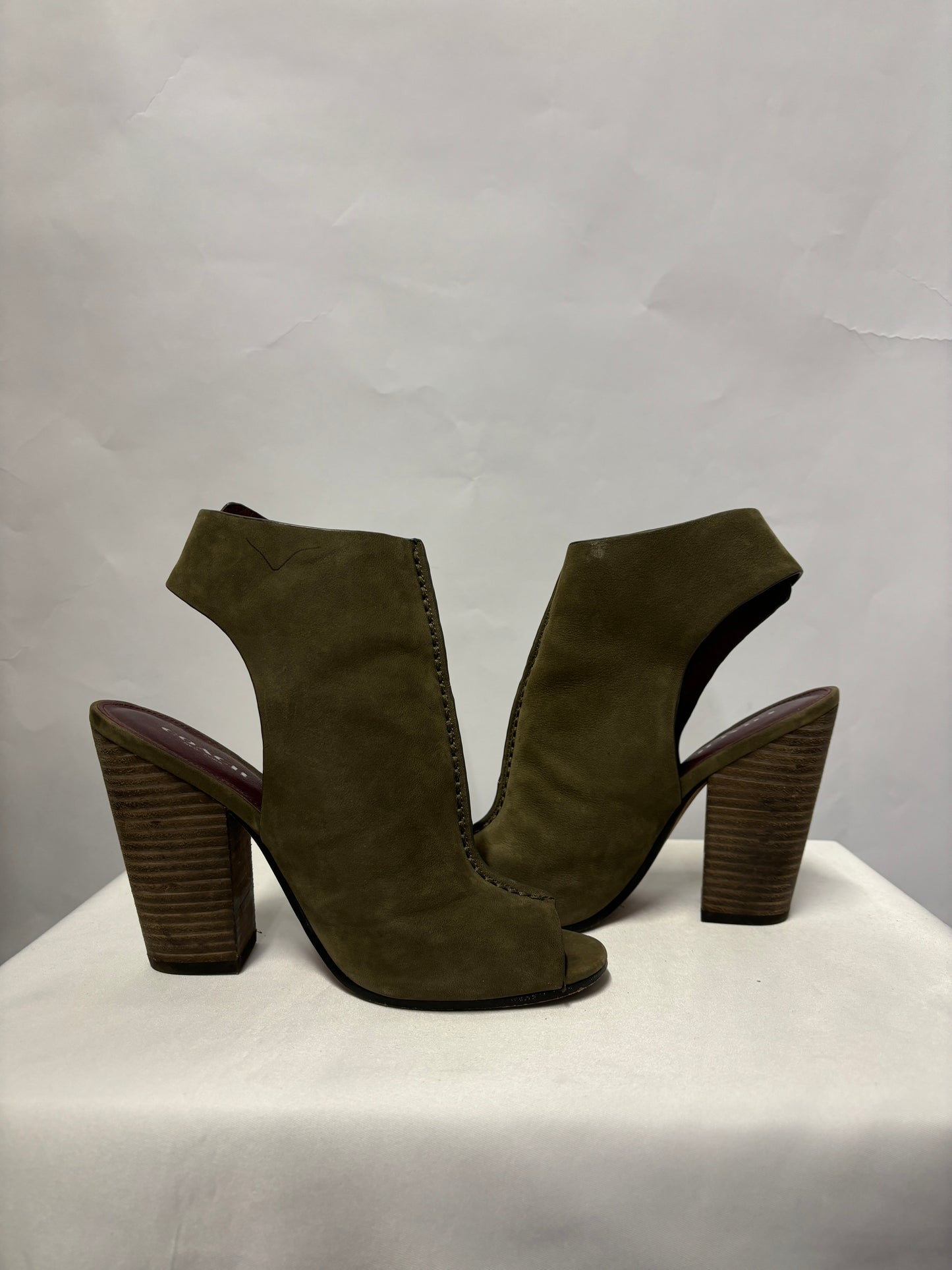 Coach Green Suede Saratoga Ankle Boots UK 3.5