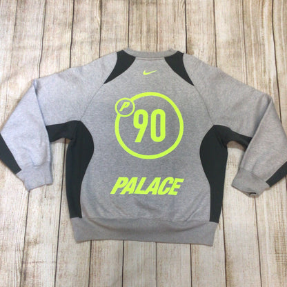 Palace x Nike Total P90 Grey Marl Sweatshirt Jumper Size L