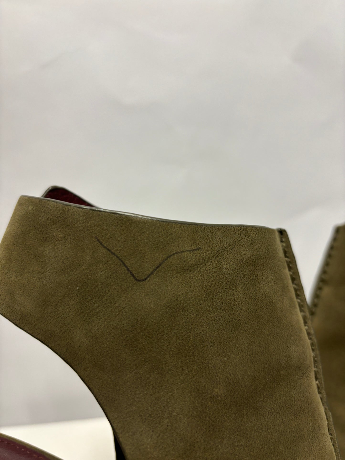 Coach Green Suede Saratoga Ankle Boots UK 3.5