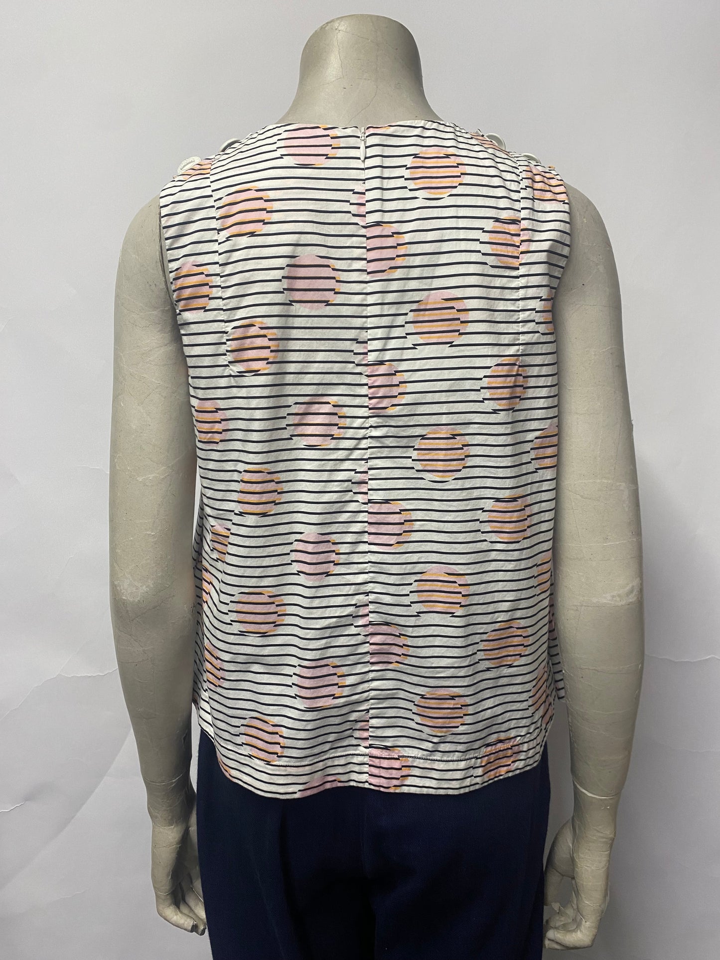 Kenzo Multicoloured Cotton Polka Dot and Striped Top 10