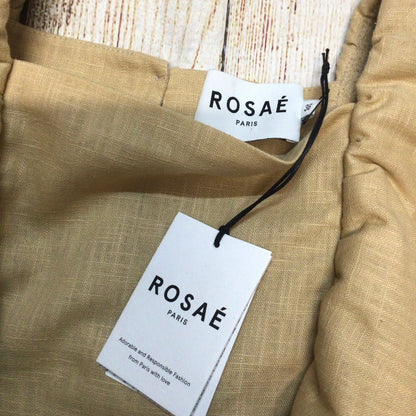 BNWT Rosaé Paris Biscuit Beige 100% Linen Sleeveless Top Size 36 (on label)