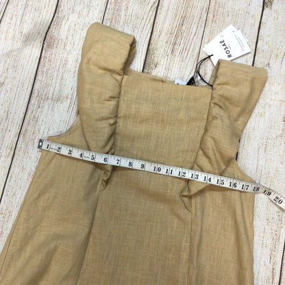 BNWT Rosaé Paris Biscuit Beige 100% Linen Sleeveless Top Size 36 (on label)