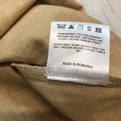 BNWT Rosaé Paris Biscuit Beige 100% Linen Sleeveless Top Size 36 (on label)