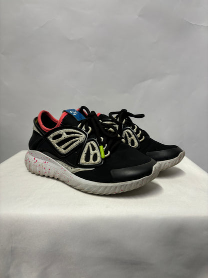 Sophia Webster Black Neoprene Butterfly Lace Up Sneakers 5