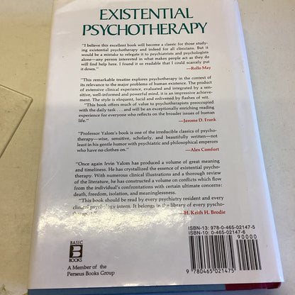 Existential Psychotherapy Irvin D Yalom