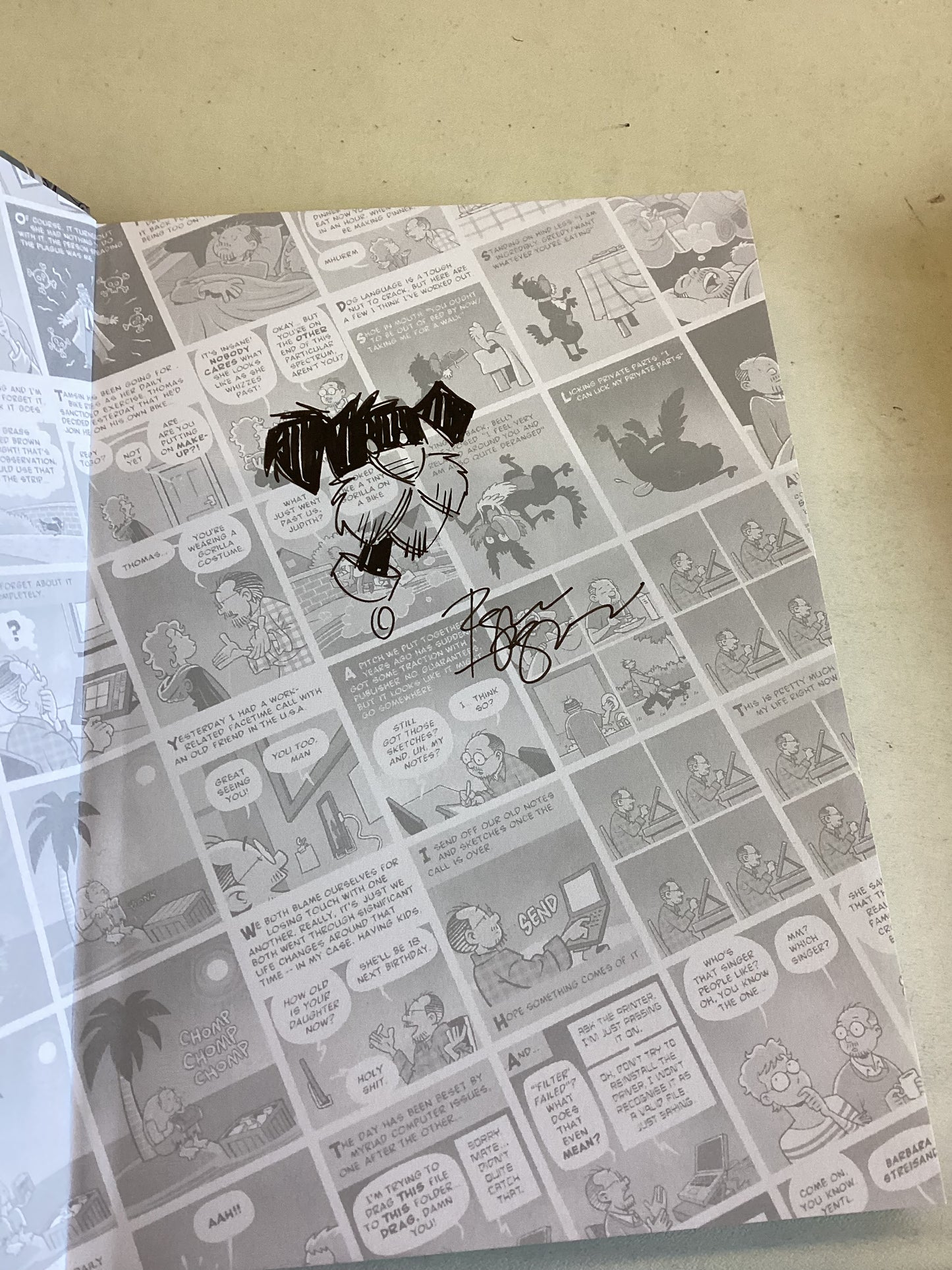 The Plague's The Thing Roger Langridge Diary Comics From 2020 Signed