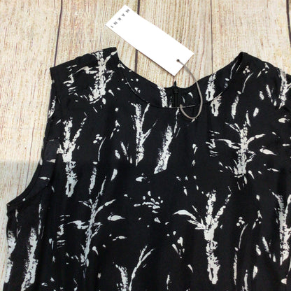 BNWT Marni Black & White Abstract Print 100% Silk Top Size 40 (on label)