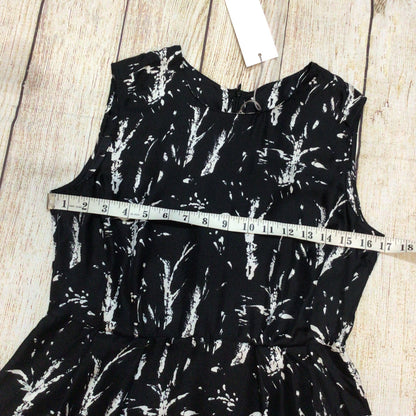 BNWT Marni Black & White Abstract Print 100% Silk Top Size 40 (on label)