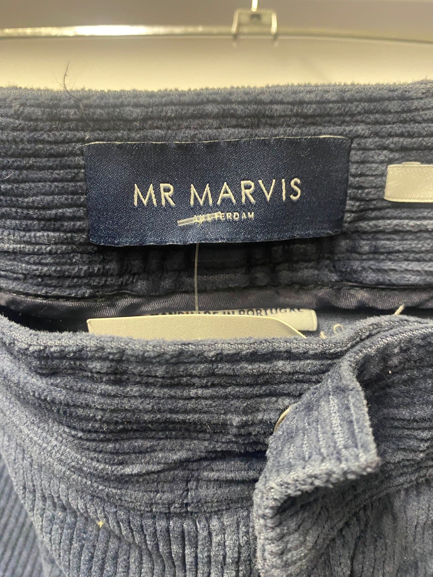 Mr Marvis Blue Corduroy Trousers W40 L30