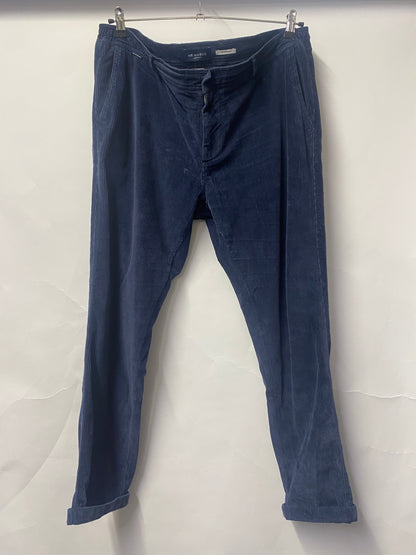 Mr Marvis Blue Corduroy Trousers W40 L30