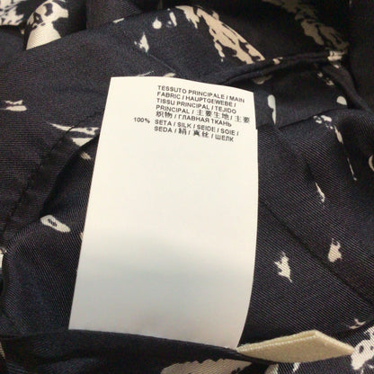 BNWT Marni Black & White Abstract Print 100% Silk Top Size 40 (on label)