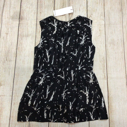 BNWT Marni Black & White Abstract Print 100% Silk Top Size 40 (on label)