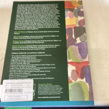 Consumer Law Cases, Materials and Text Micklitz Stuyck Terryn