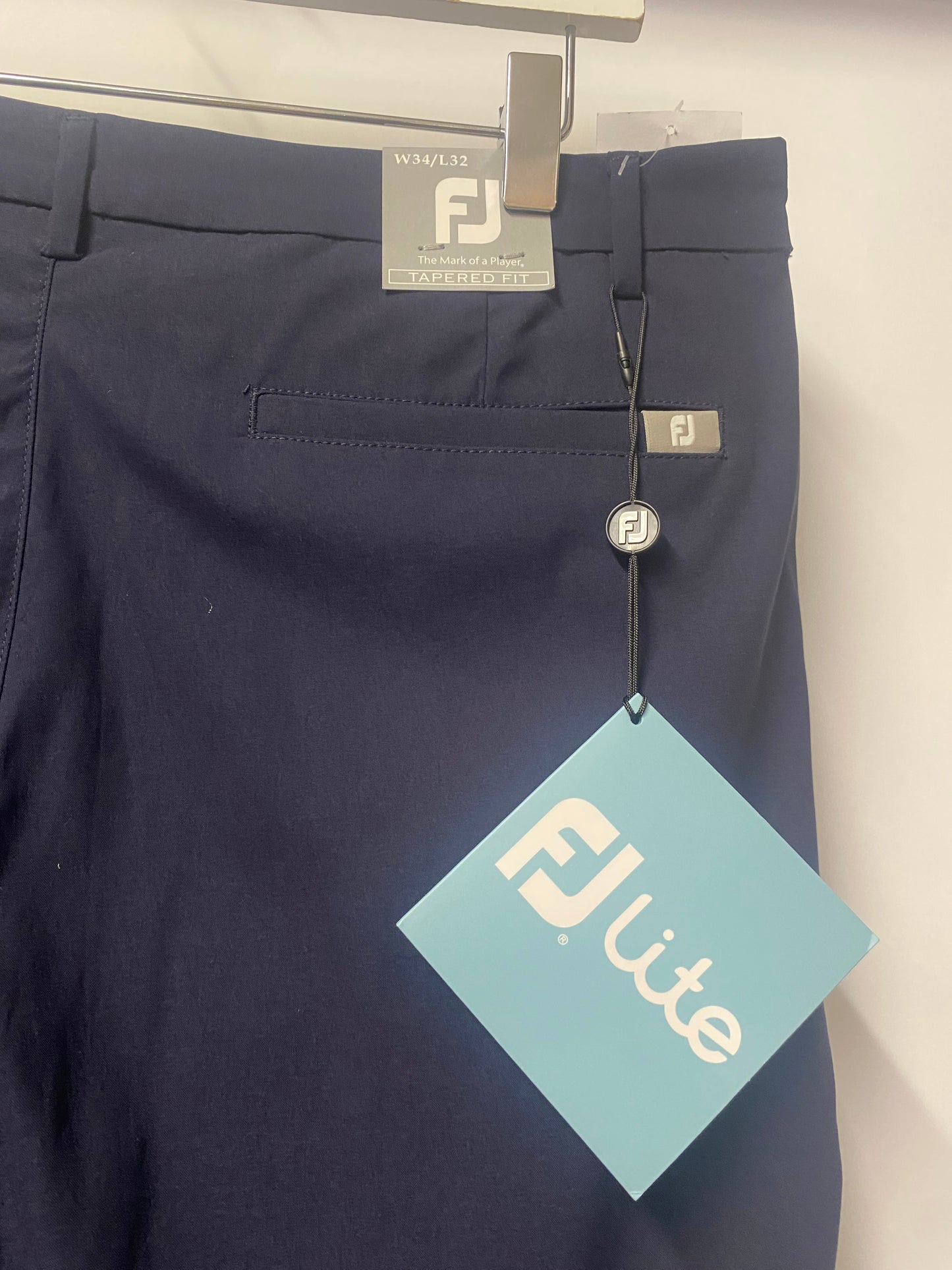 FOOTJOY Navy Blue Golf Trousers W34 L31