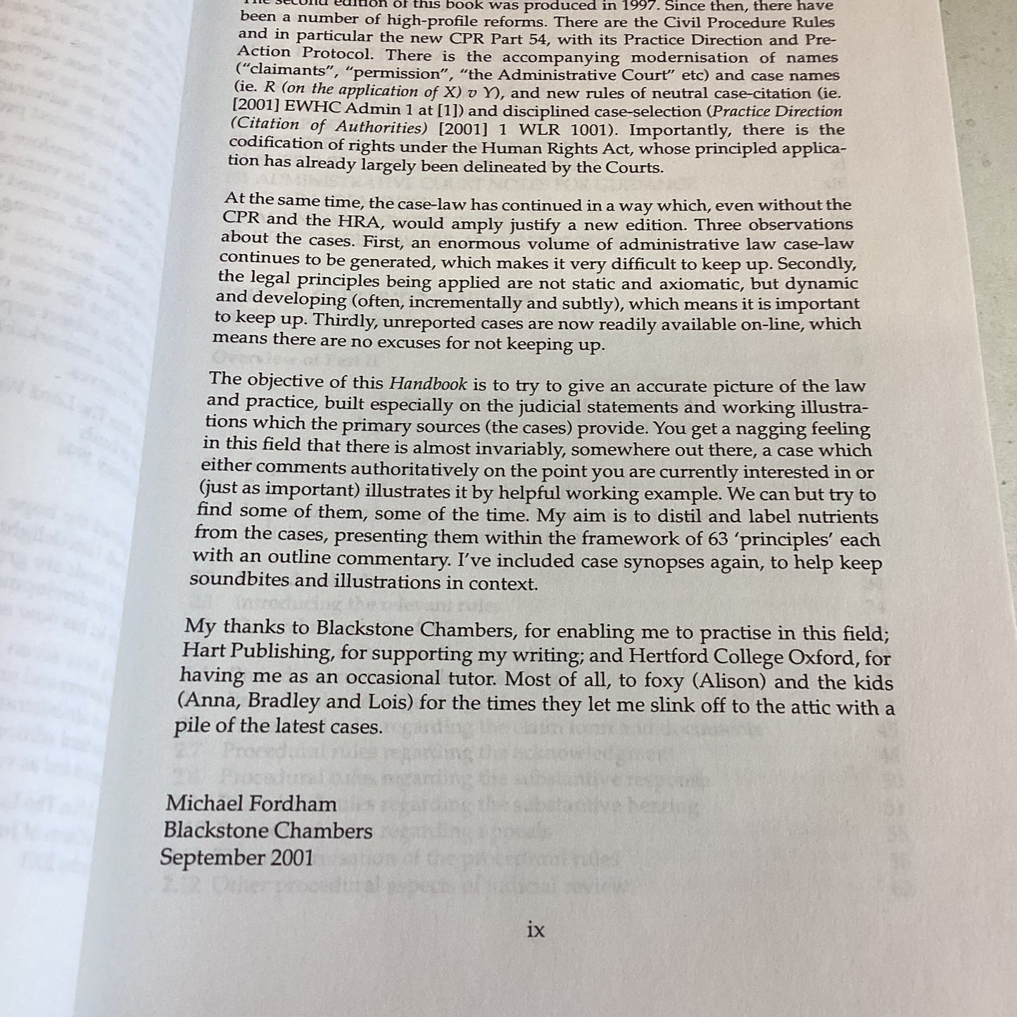 Judicial Review Handbook Third Edition Michael Fordham