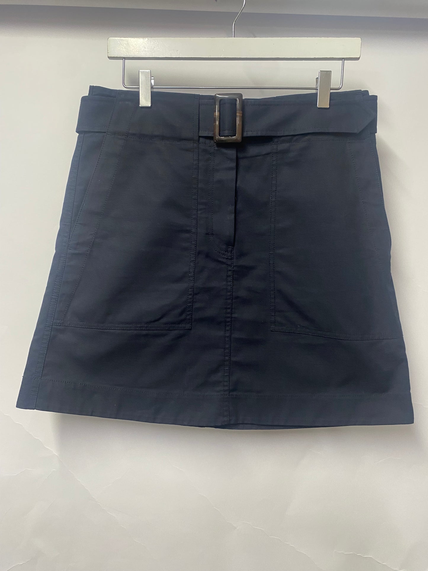 Arket Navy Blue Utilitarian Mini Skirt 12