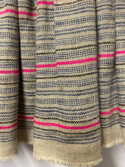 Isabel Marant Grey, Blue and Pink Striped Mini Skirt Large