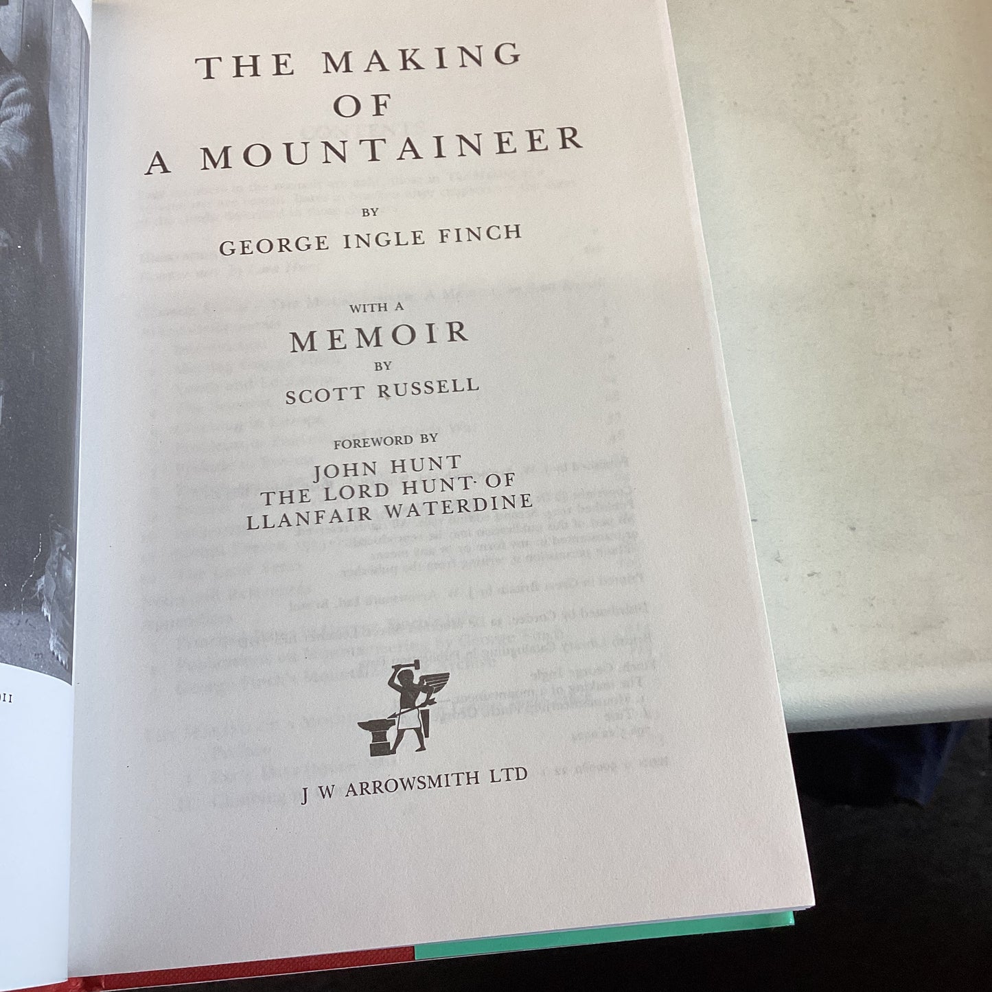 The Making of A Mountaineer George Ingle Finch