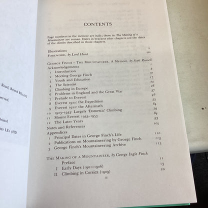 The Making of A Mountaineer George Ingle Finch