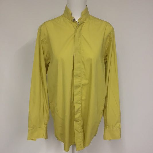 Vintage Versace Classic V2 Yellow 100% Cotton Shirt Size 15/38