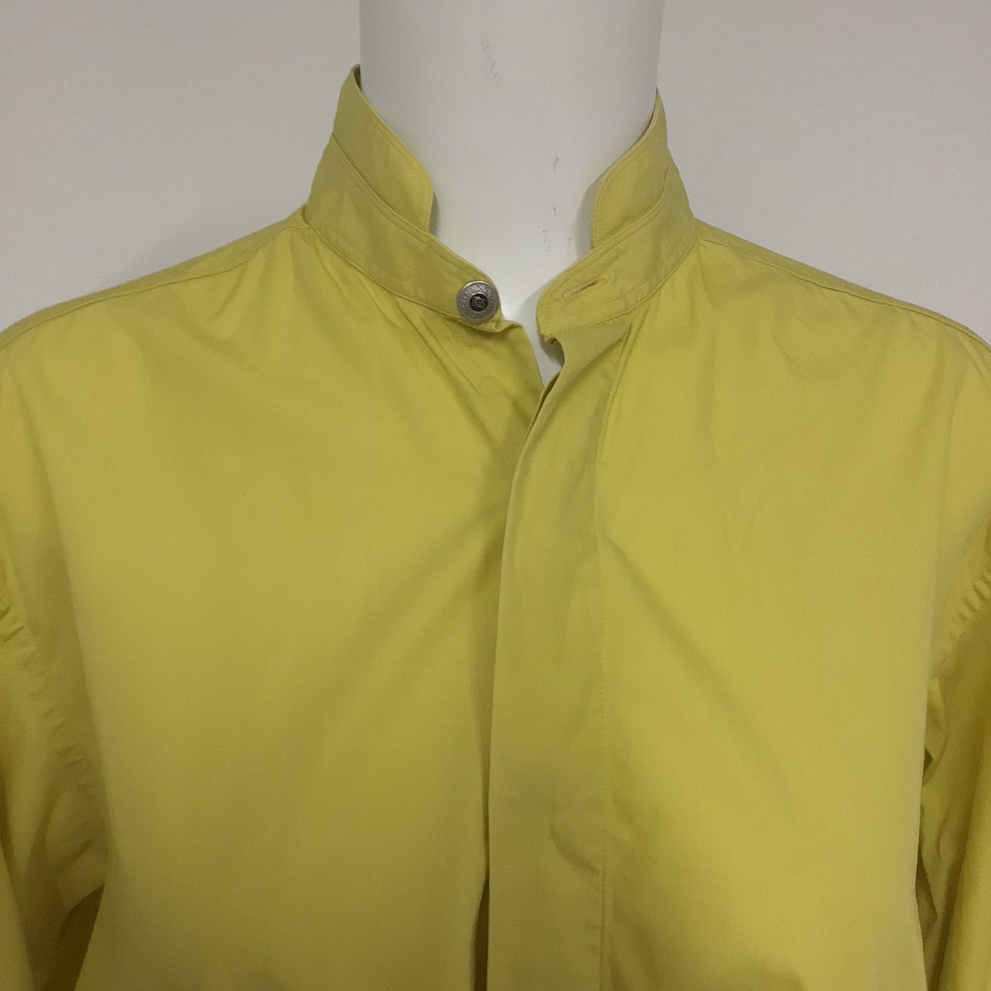 Vintage Versace Classic V2 Yellow 100% Cotton Shirt Size 15/38