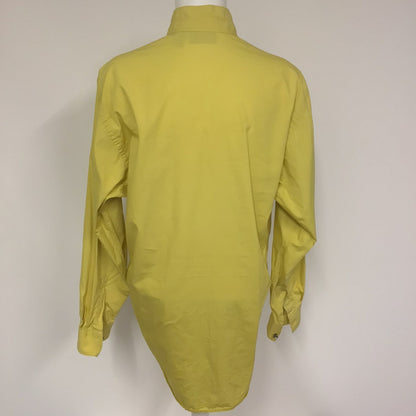 Vintage Versace Classic V2 Yellow 100% Cotton Shirt Size 15/38