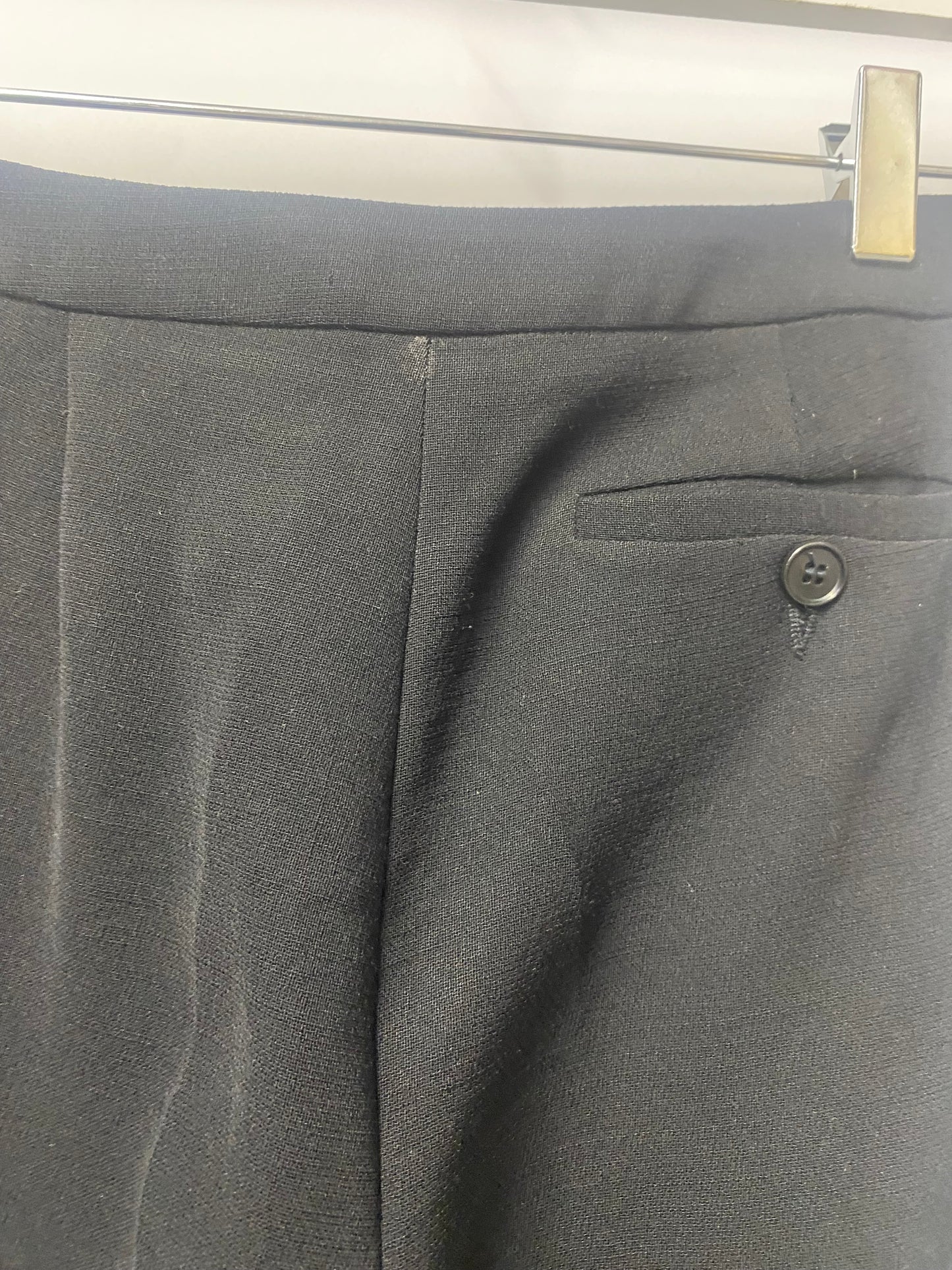 Emporio Armani Vintage Black Tapered Trousers XS