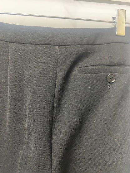 Emporio Armani Vintage Black Tapered Trousers XS