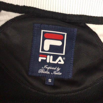 Vintage Fila Black & White Full Zip Jumper Size S