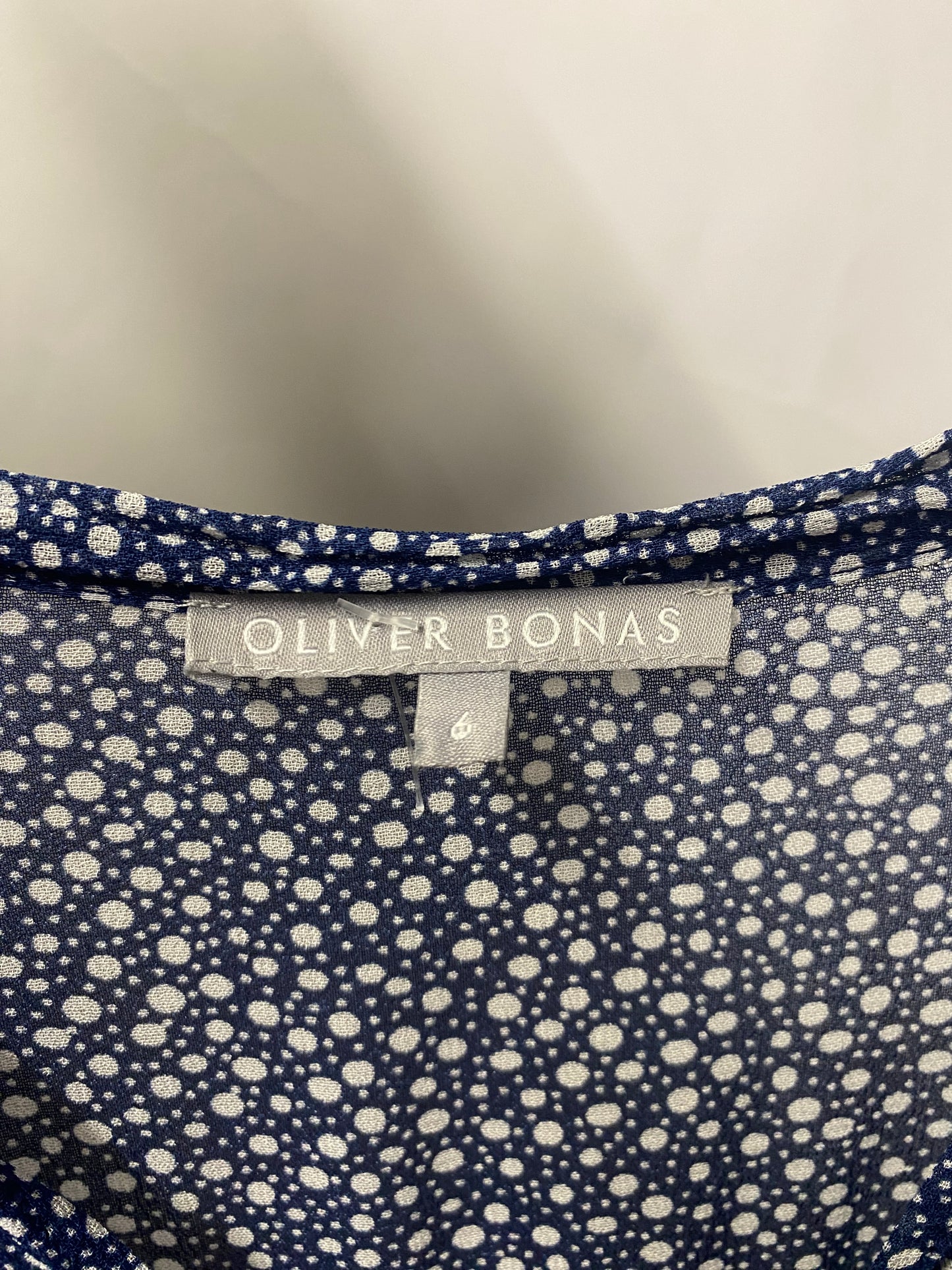 Oliver Bonas Blue Polka Dot Dress 6