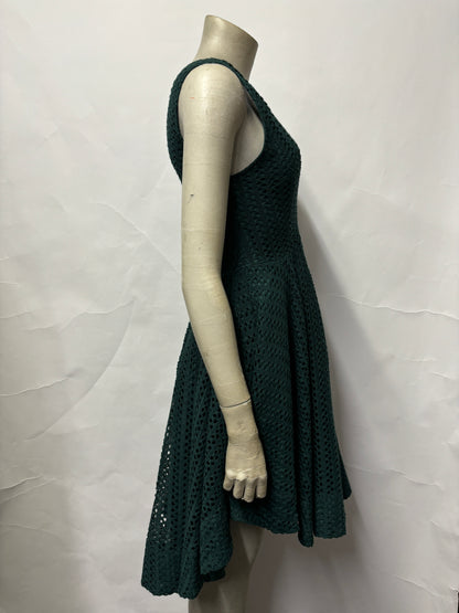 Sandro Green  Cotton Weaved Dress