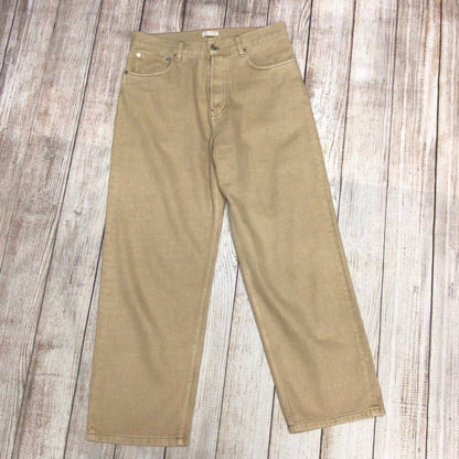 Arket Beige Sand Cotton & Lyocell Wide Leg Jeans Size 31/32