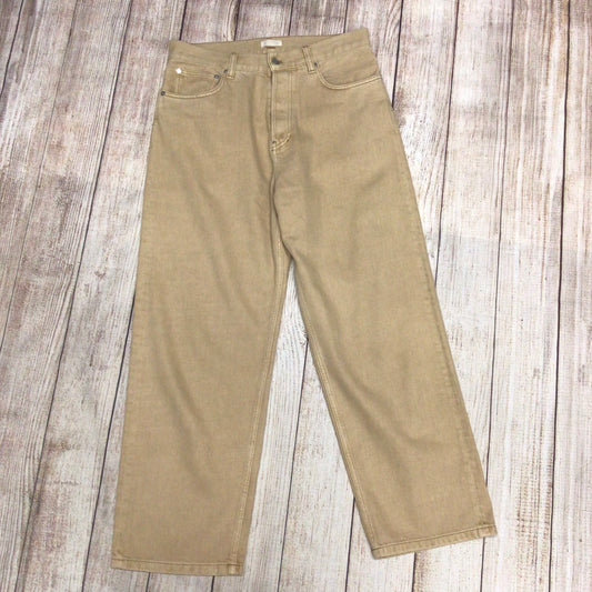 Arket Beige Sand Cotton & Lyocell Wide Leg Jeans Size 31/32