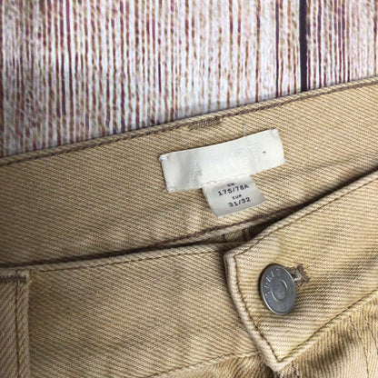 Arket Beige Sand Cotton & Lyocell Wide Leg Jeans Size 31/32