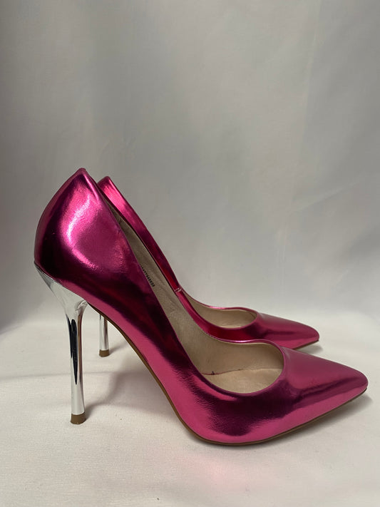 Faith Hot Pink Patent Heels 4