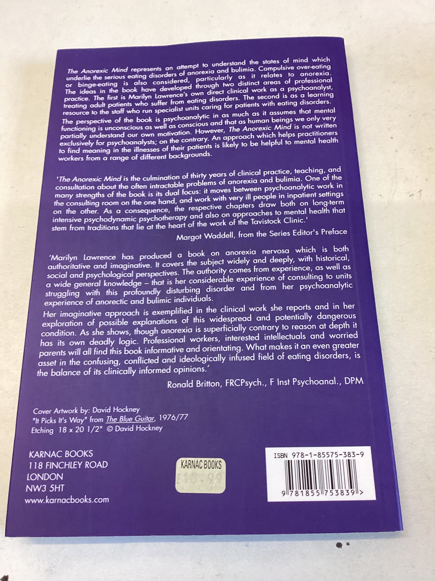 The Anorexic  Mind The Tavistock Clinic Series Marilyn Lawrence