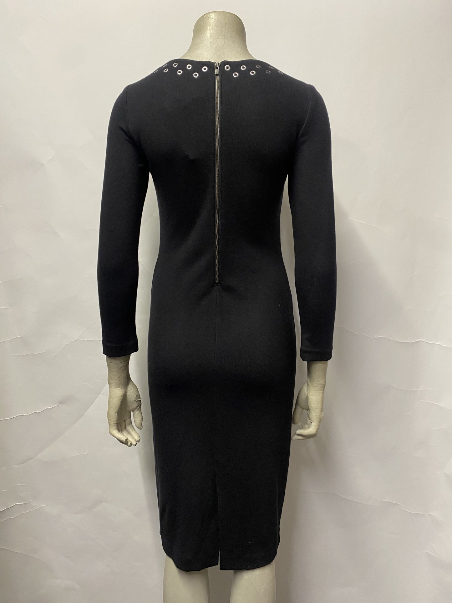 UNIQLO x CARINE ROITFELD PARIS Black Long Sleeve Fitted Dress XS