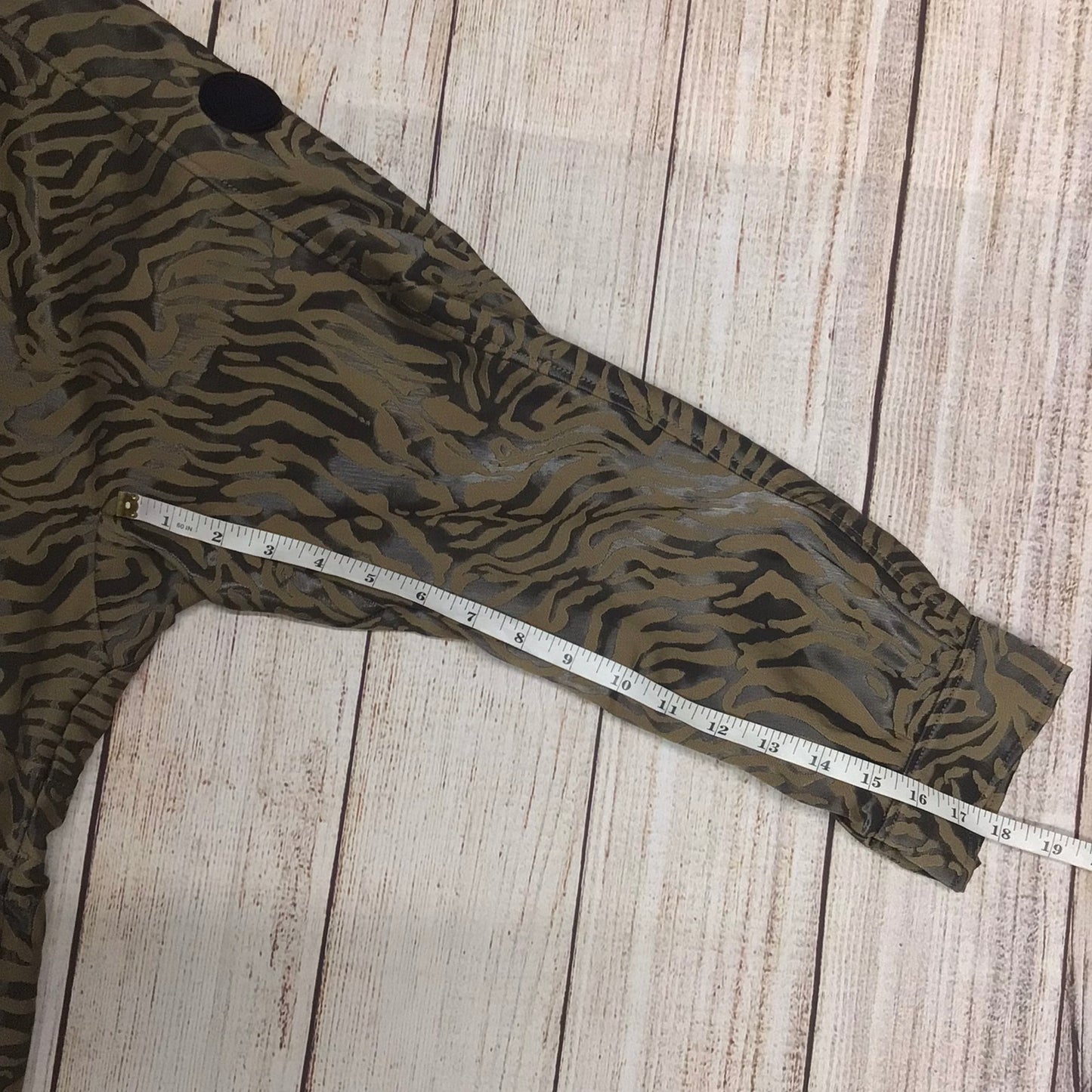 BNWT Ted Baker Brown & Black Animal Print Hooded Jacket Size 16 (5 on label)