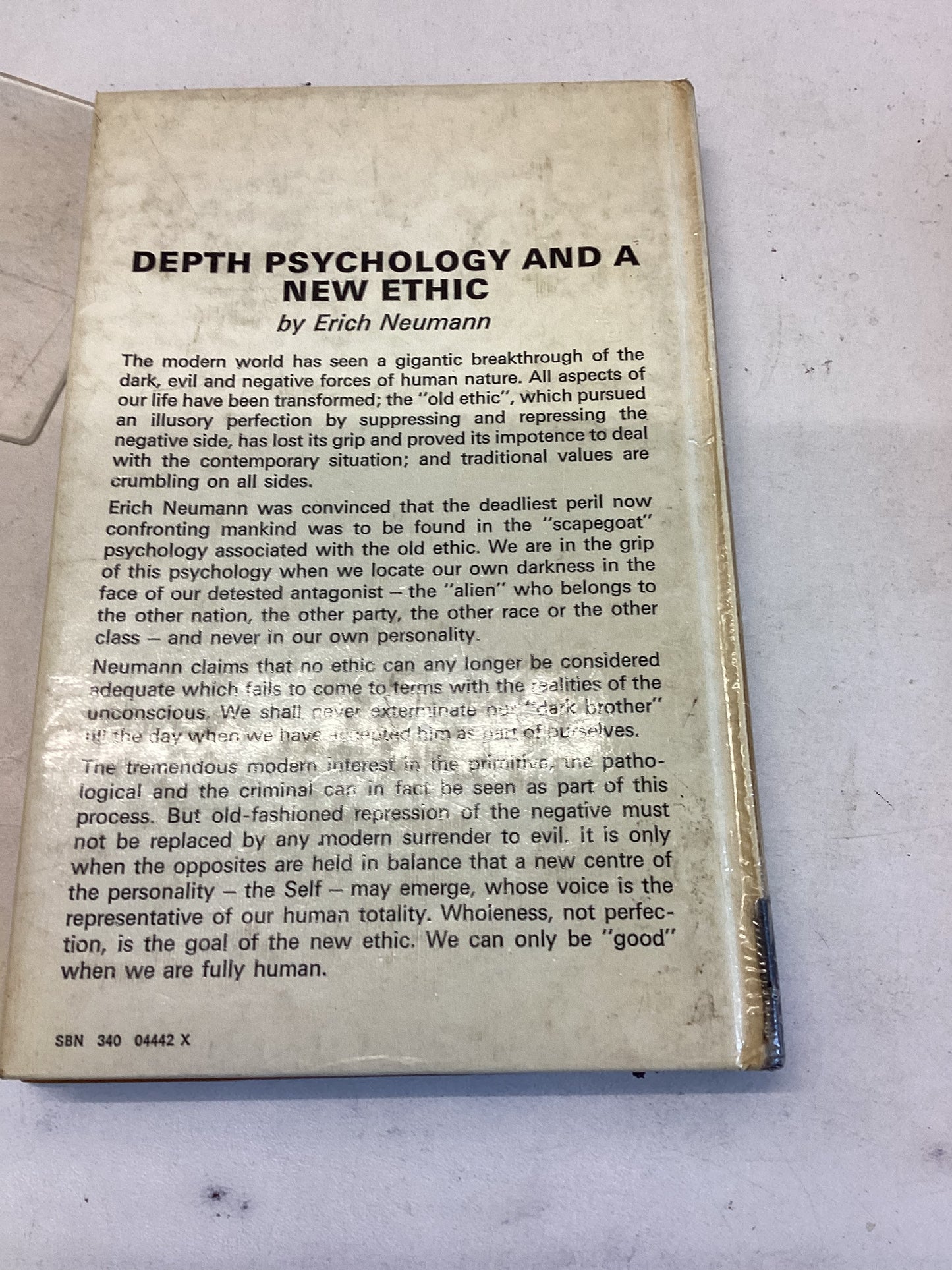 Depth Psychology and A New Ethic Eric Neumann