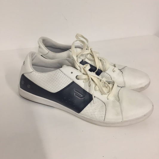 Diesel White & Black Leather Upper Trainers Size 11 UK (12 US)