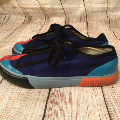 Craig Green X Grenson Blue Red Orange Suede Leather Trainers Size 41 EU