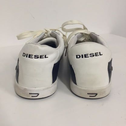 Diesel White & Black Leather Upper Trainers Size 11 UK (12 US)