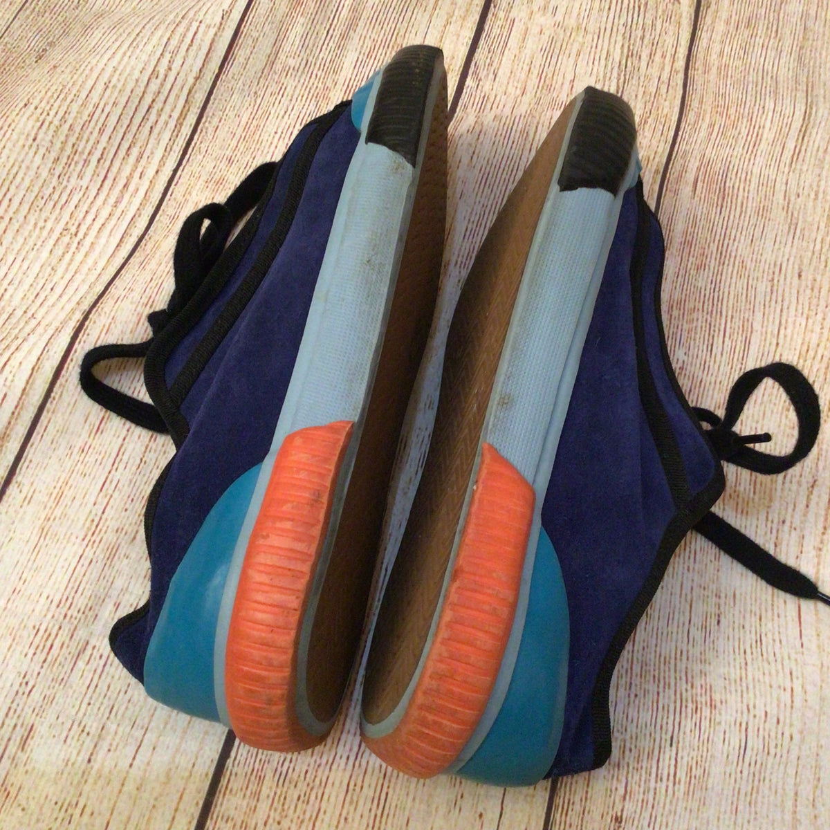 Craig Green X Grenson Blue Red Orange Suede Leather Trainers Size 41 EU