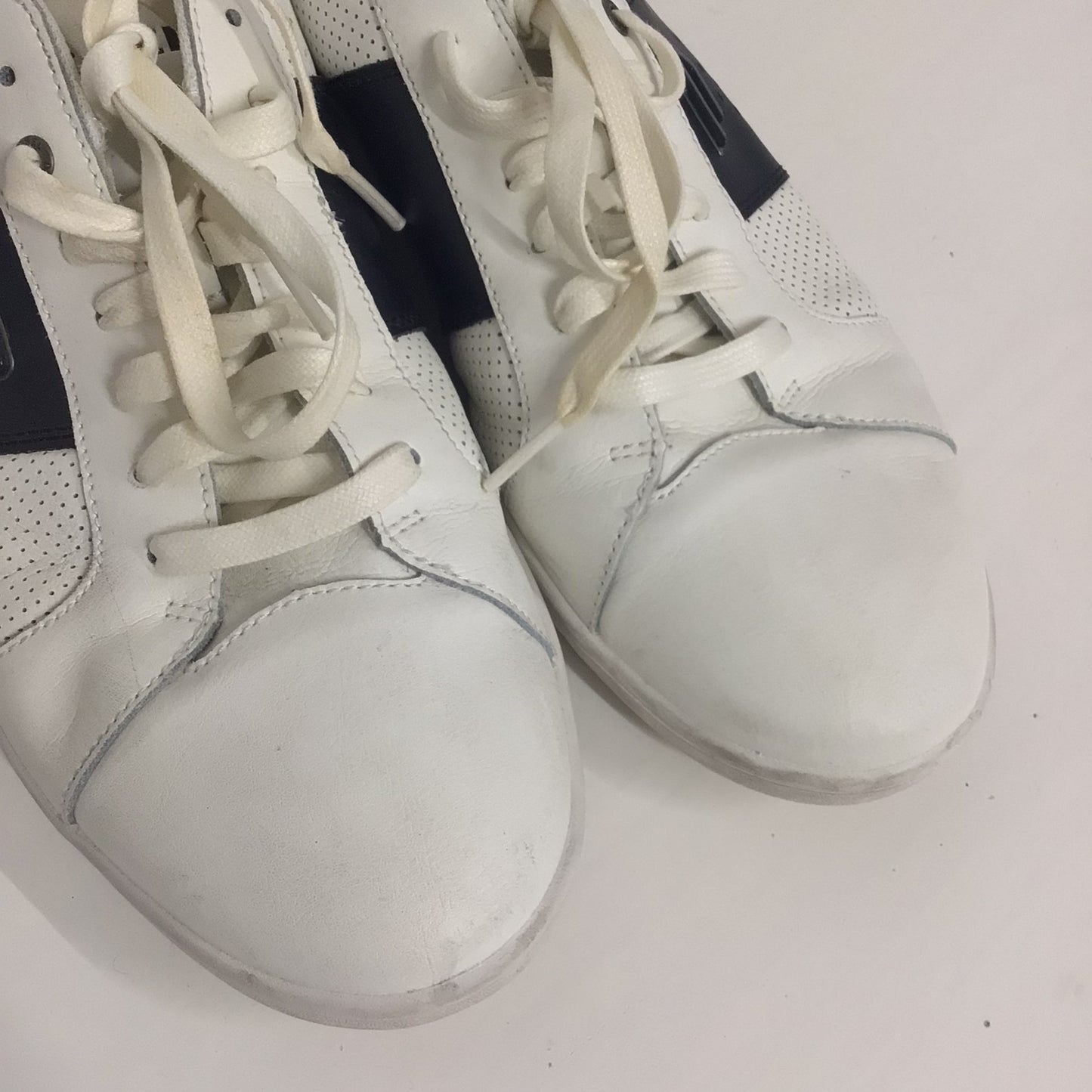 Diesel White & Black Leather Upper Trainers Size 11 UK (12 US)