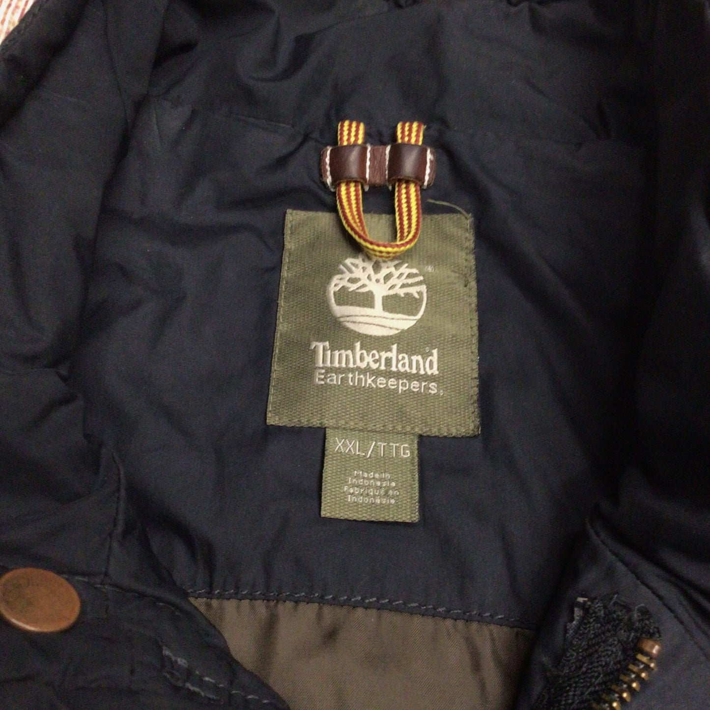 Timberland Earthkeepers Navy Blue Padded Jacket Size XXL