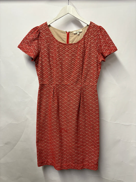 Somerset by Alice Temperley Red Lace A-line Occasion Dress 12